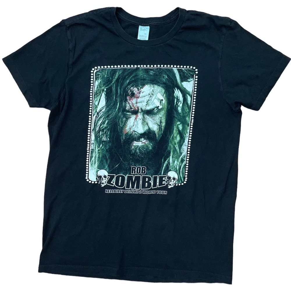 Vintage‎ Rob Zombie Hellbilly Deluxe 2 World Tour Men’s T Shirt Black Size Large